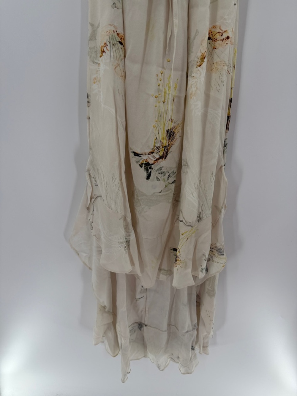 Tribe Kelley Women's High low Dawn Dress - White Floral - Medium - Picture 5 of 10